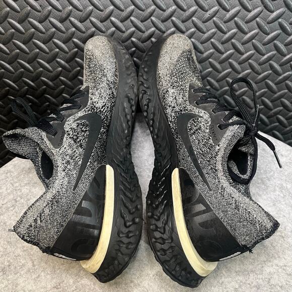 Nike Womens Epic React Flyknit AQ0070-011 Black Running Shoes‎ Sneakers Size 10 - Picture 4 of 6